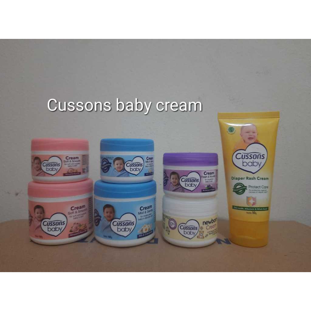 CUSSONS BABY CREAM NEWBORN | DIAPER RASH CREAM PROTECT CARE TUBE |  SOFT SMOOTH | MILD GENTLE | FRES