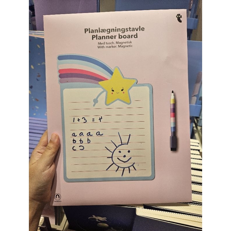 

FLYING TIGER FTC PLANNER BOARD MAGNETIC WHITE BOARD WITH MARKERS SHOOTING STARS BISA NEMPEL DI KULKAS