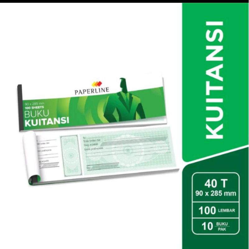 

Buku Kwitansi Sedang Paperline 40T (10 Buku)