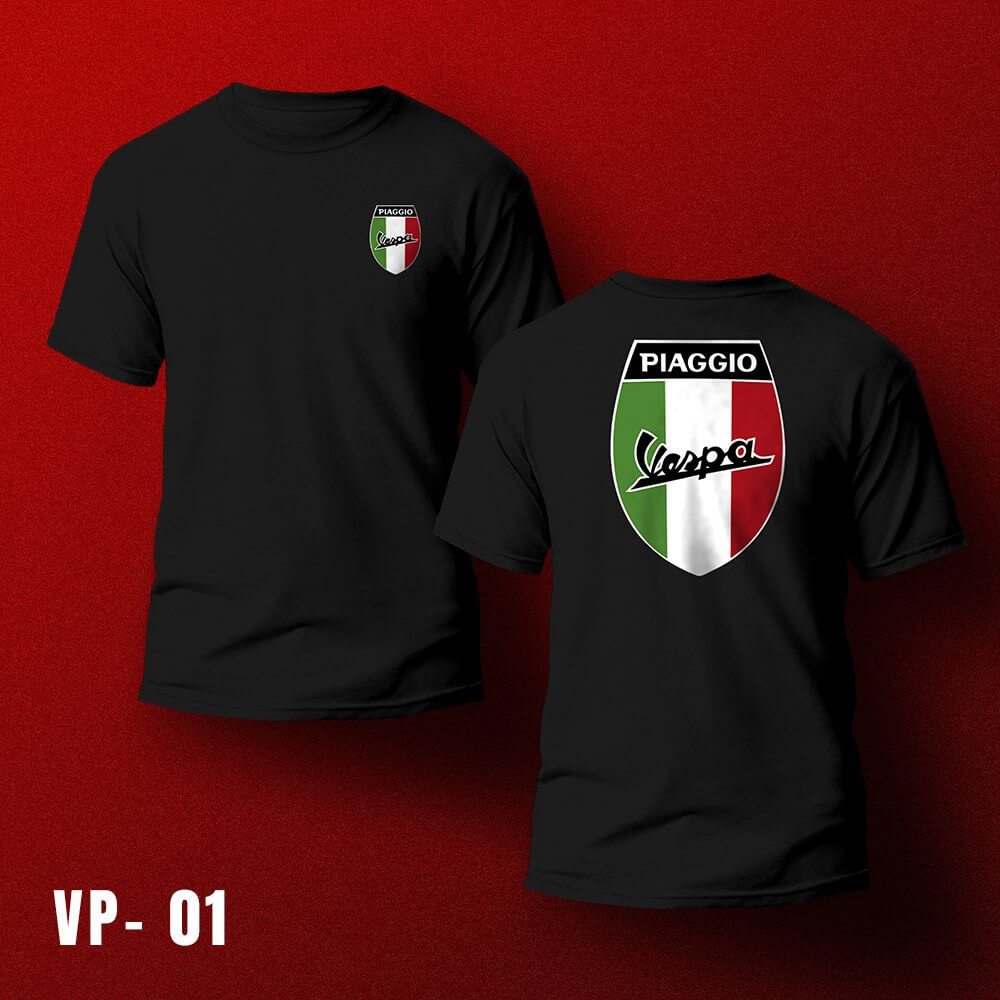 Kaos Pria Distro Vespa Keren / Baju Vespa Resger Keren / Kaos Vespan Katun 24s Desain 1