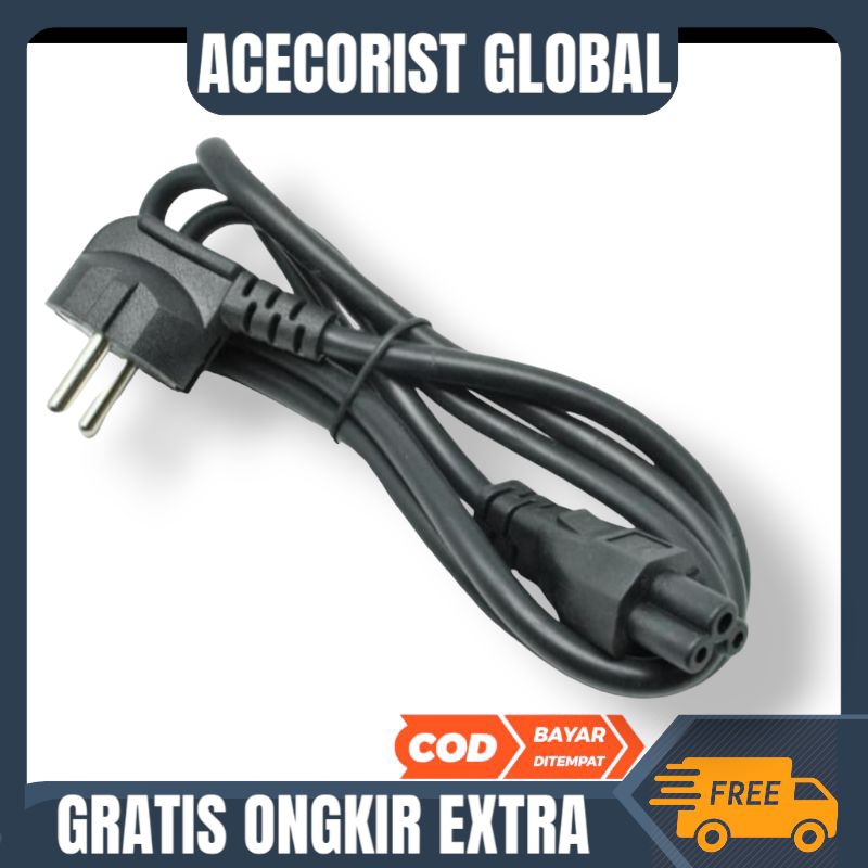 kabel adaptor laptop 3 lubang / kabel power led tv lg dll