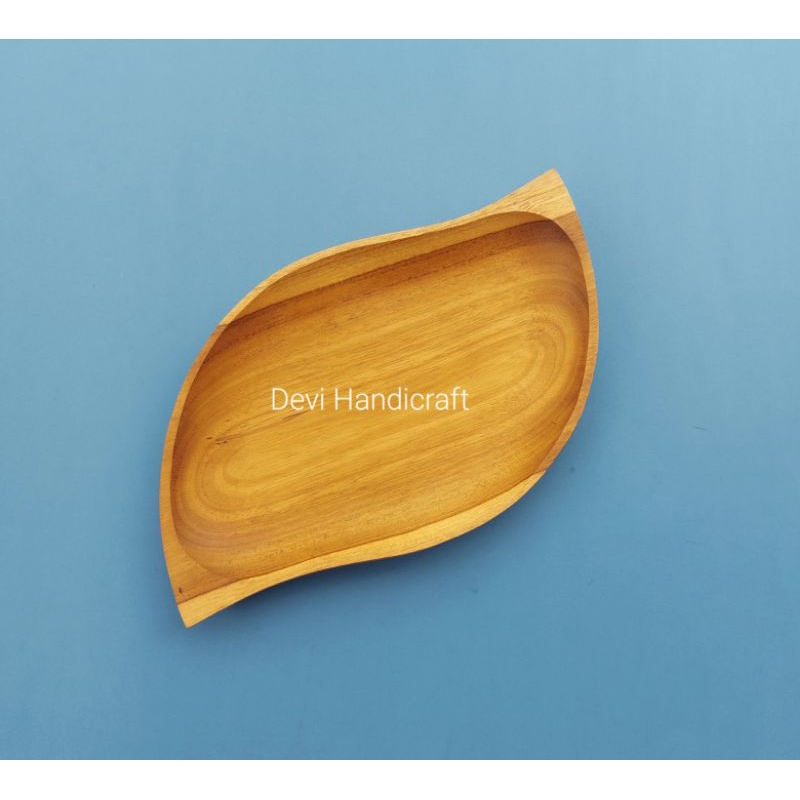 nampan kayu/nampan jati/nampan daun kayu jati