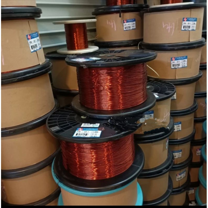 Kawat tembaga email 0,50mm 1kg wire cooper -tembaga gulung dinamo