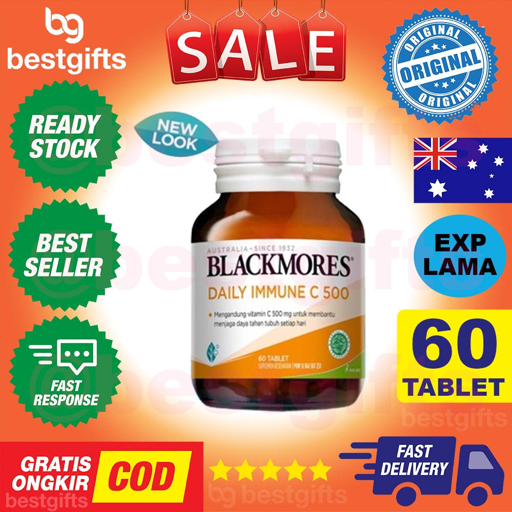 BLACKMORES VITAMIN C 500 MG // DAILY IMMUNE VIT C 500MG ANTIOKSIDAN KEKEBALAN DAYA TAHAN TUBUH FLU