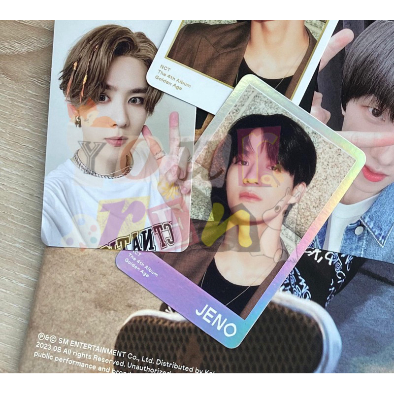 special trading card jeno set kun photocard golden age spc stc