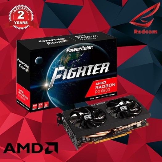 POWERCOLOR FIGHTER AMD RADEON RX 6600 / RX6600 8GB