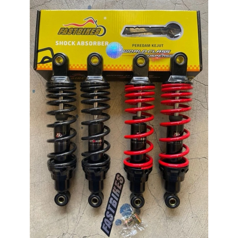 SHOCK BEBEK HYBRID FAST BIKES  SHOCKBREAKER BELAKANG FAST BIKES MODEL HYBRID NON TABUNG UK 280MM 320