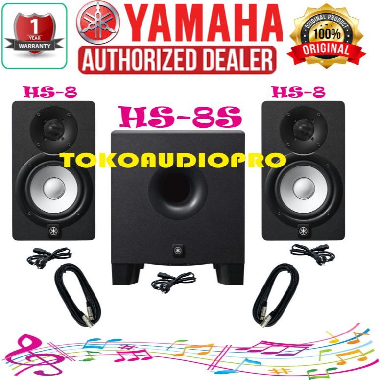 Yamaha HS8 Paket Subwoofer HS-8 Paket Yamaha HS8 + HS8 Sub