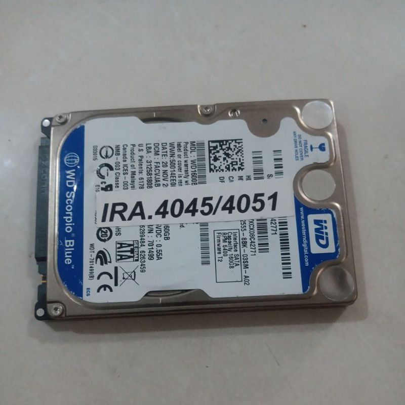 HARDISK MESIN FOTOCOPY CANON IRA-4045/4051