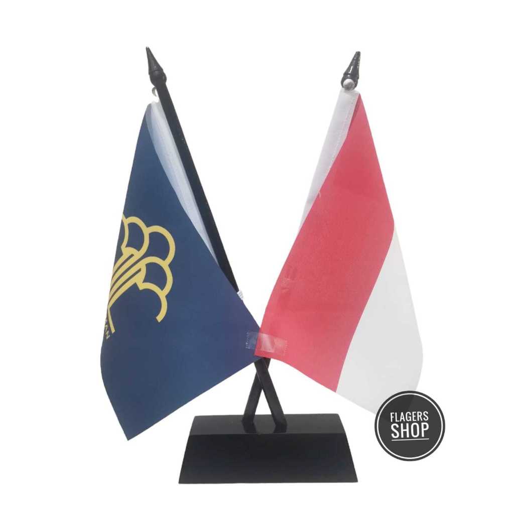 

Bendera Meja Indonesia - Kemenkumham RI / Pengayoman + Tiang Silang