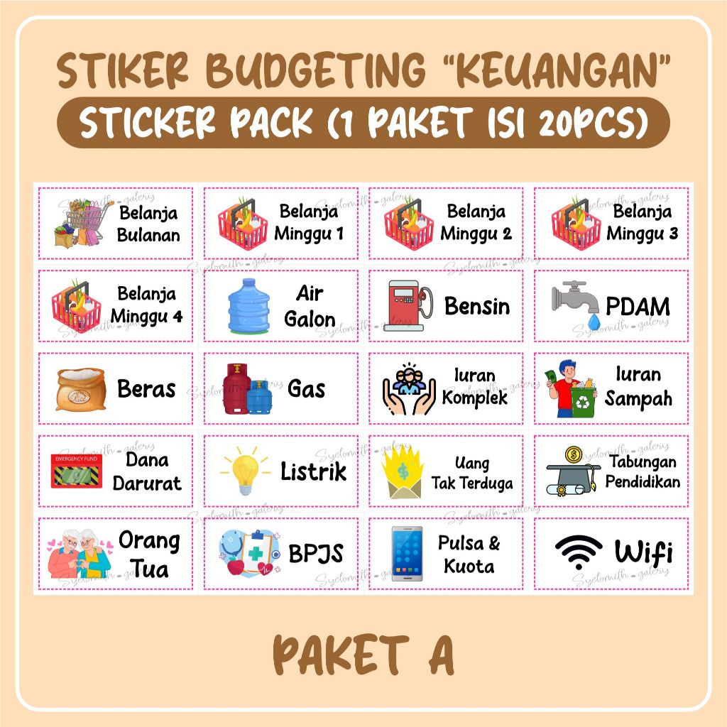 

STIKER BUDGETING ISI 20PCS ANTI AIR - STIKER DOMPET KEUANGAN 20PCS WATERPROOF
