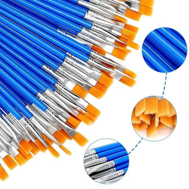 

KUAS LUKIS CAT AIR UJUNG FLAT & ROUND KUAS BRUSH NYLON LEMBUT