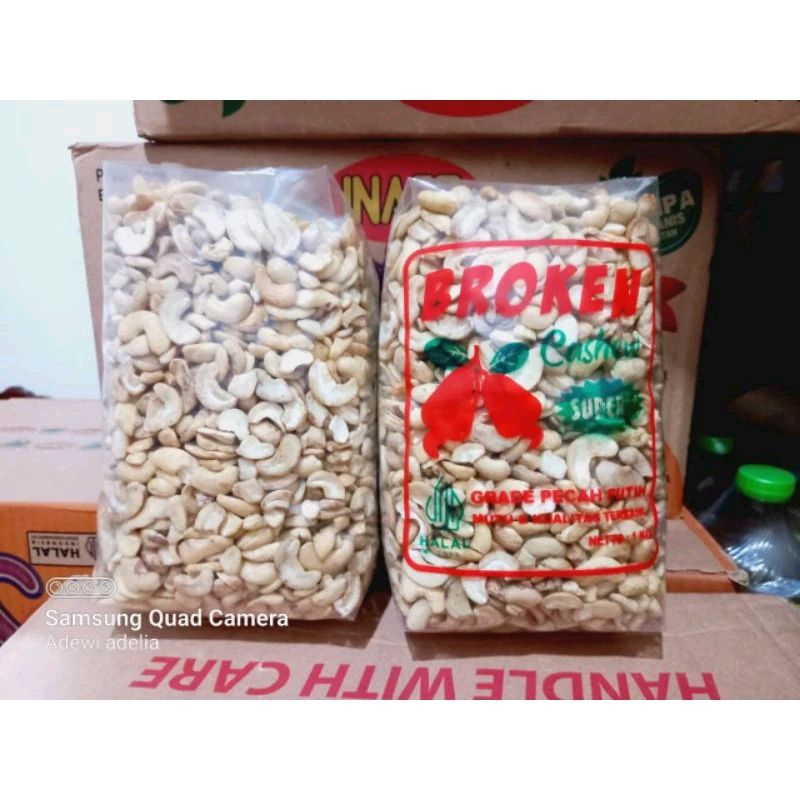 

1 kg kacang mede METE mentah PATAH BELAH BROKEn