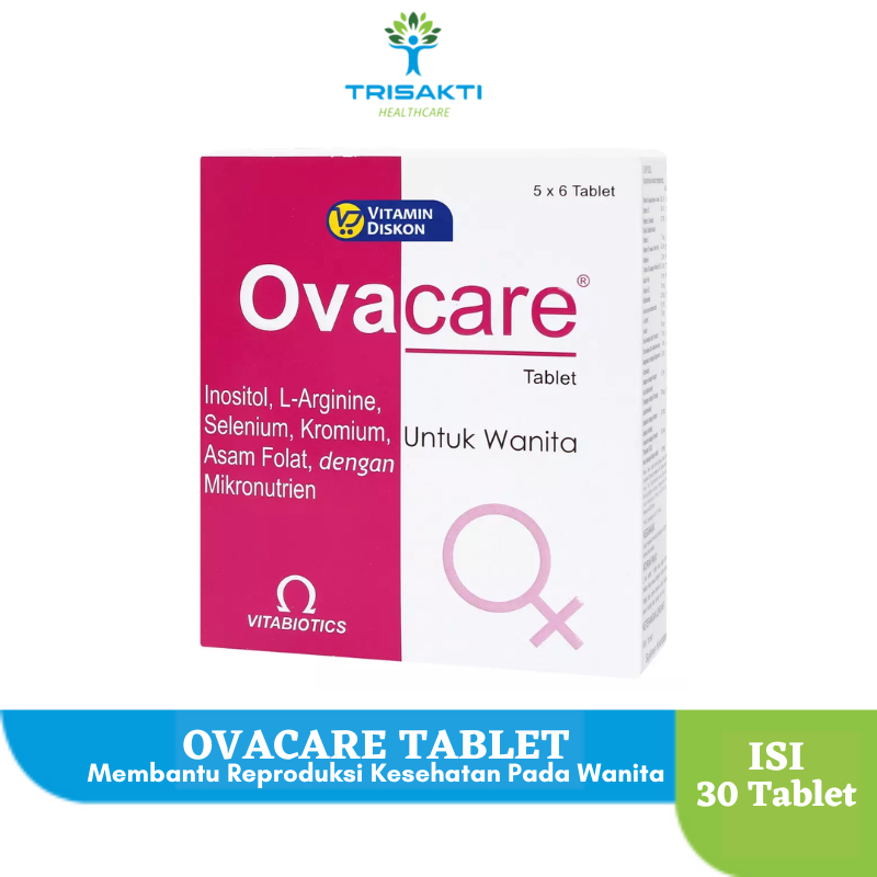 OVACARE 1 BOX ISI 30 KAPLET - VITAMIN KESUBURAN KETURUNAN WANITA