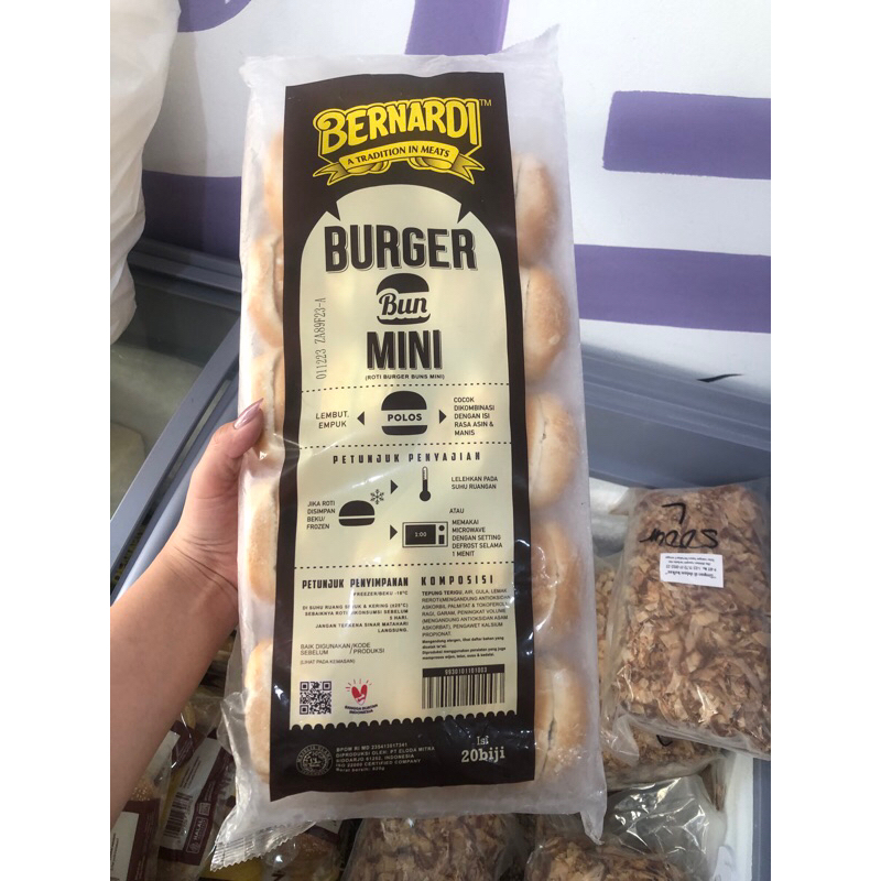

Bernardi Burger Bun Mini Isi 20 Pcs