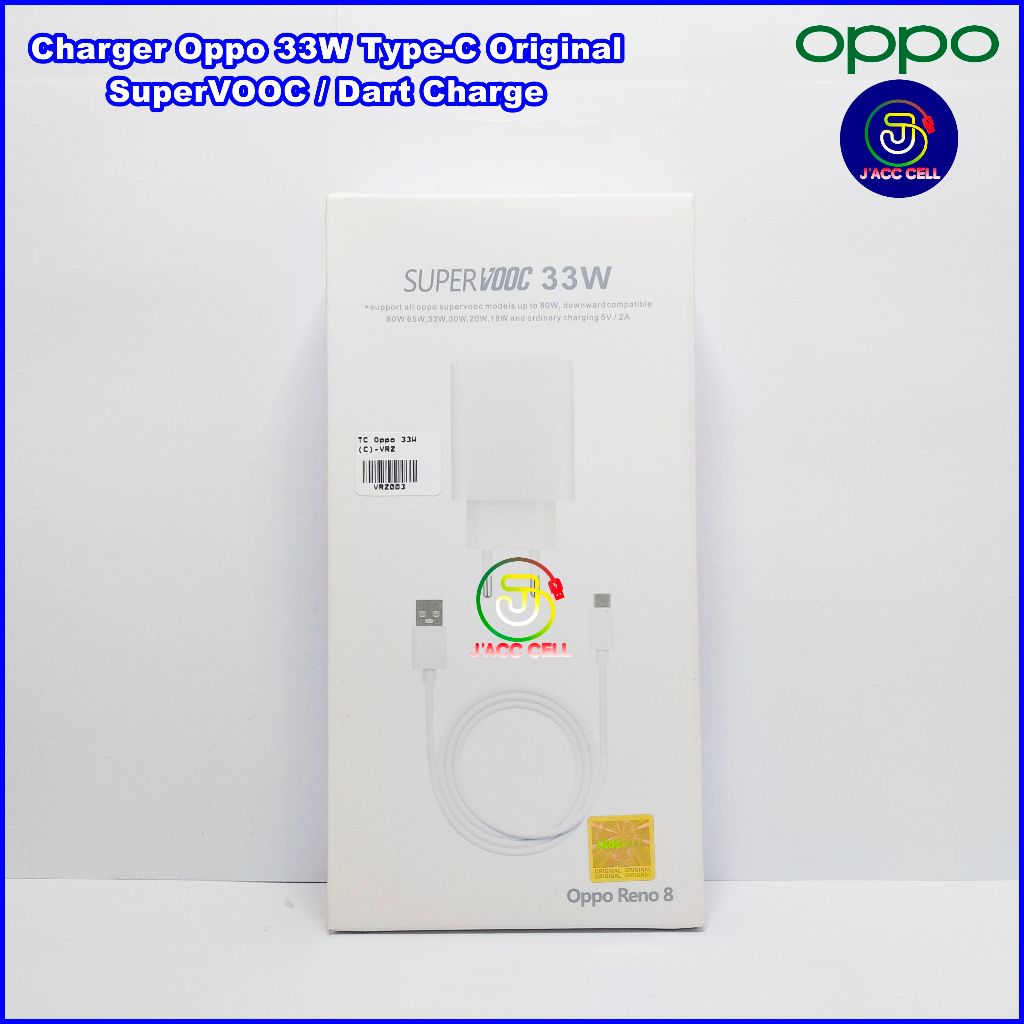 TC Charger Oppo 33W USB Type-C Original Casan Oppo 33 Watt Super VOOC Original
