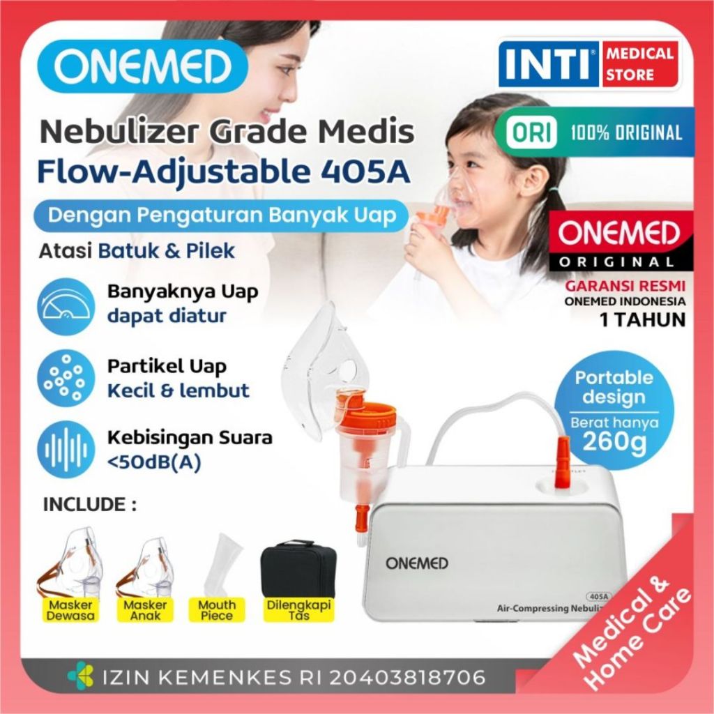 ONEMED Nebulizer Onemed 405A / Compressor Nebulizer / Alat Uap
