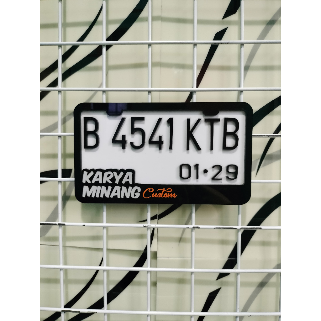 Plat nomor jdm, plat nomor motor akrilik, plat akrilik, free custom