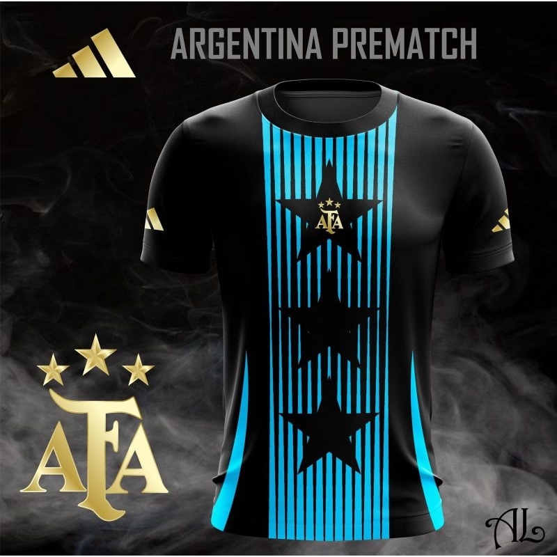 Jersey Argentina Training Prematch 2024 Free Costum Nama dan Nomer Fullprinting