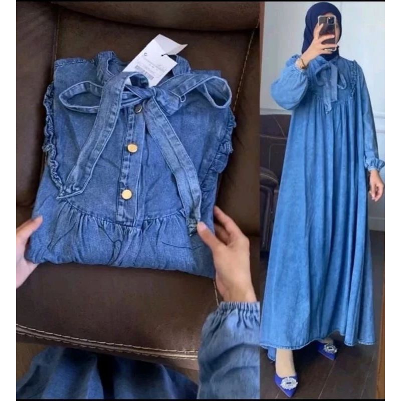 GAMIS JEANS WANITA TERBARU LEHER TALI