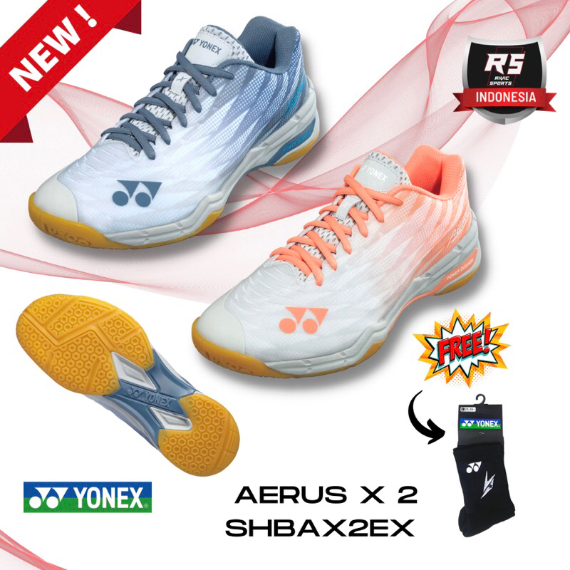 NEW SEPATU BADMINTON YONEX AERUS X2 X 2 UNISEX ORIGINAL 100% 65 Z3