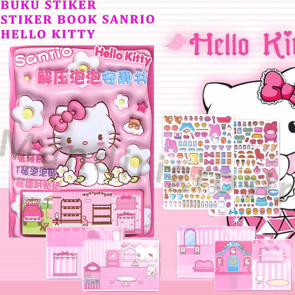 

Stiker Book Sanrio Hello Kitty * Buku Stiker Anak * Buku Stiker Tempel * 1pcs