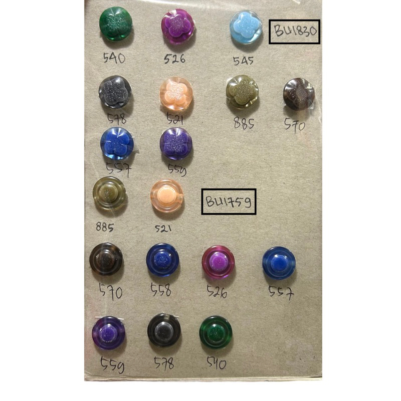 Kancing Hias Baju Wanita 15 mm / 18 mm BU 574 144 pcs