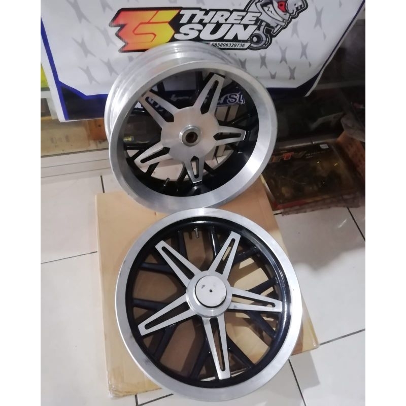 velg mio rotora (bahan custom lowride) uk 3inc & 5inc