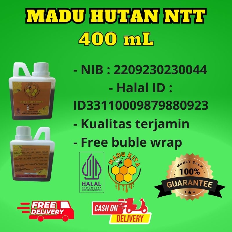 

Madu Hutan Timor "Kita" asli NTT (400mL)