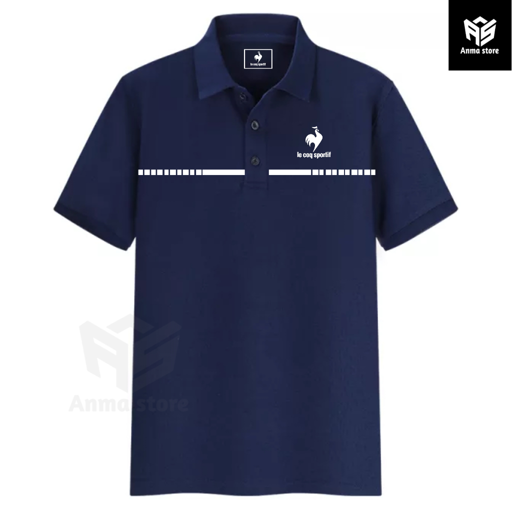 Kaos Kerah Polo shirt Le Coq Sportif Dotted