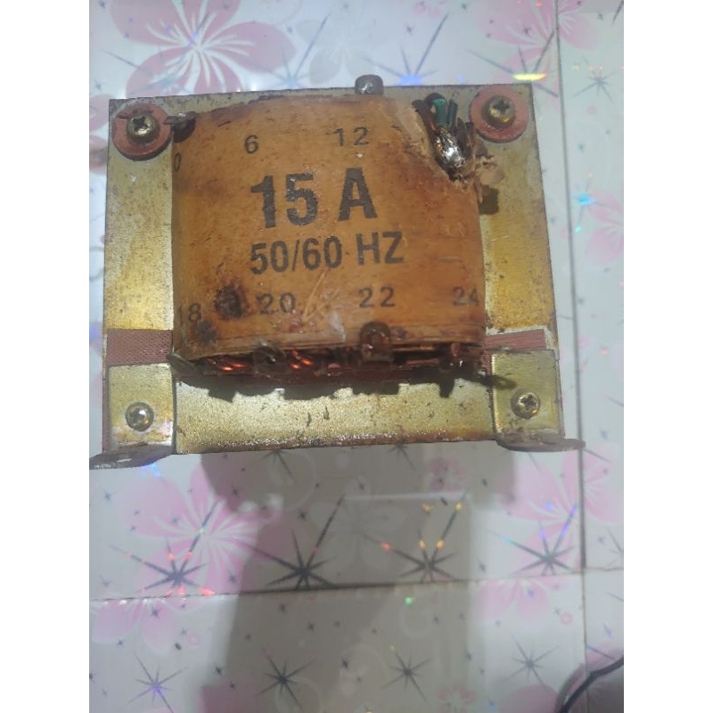 Trafo kotak 15A murni non ct 0 - 24 volt second