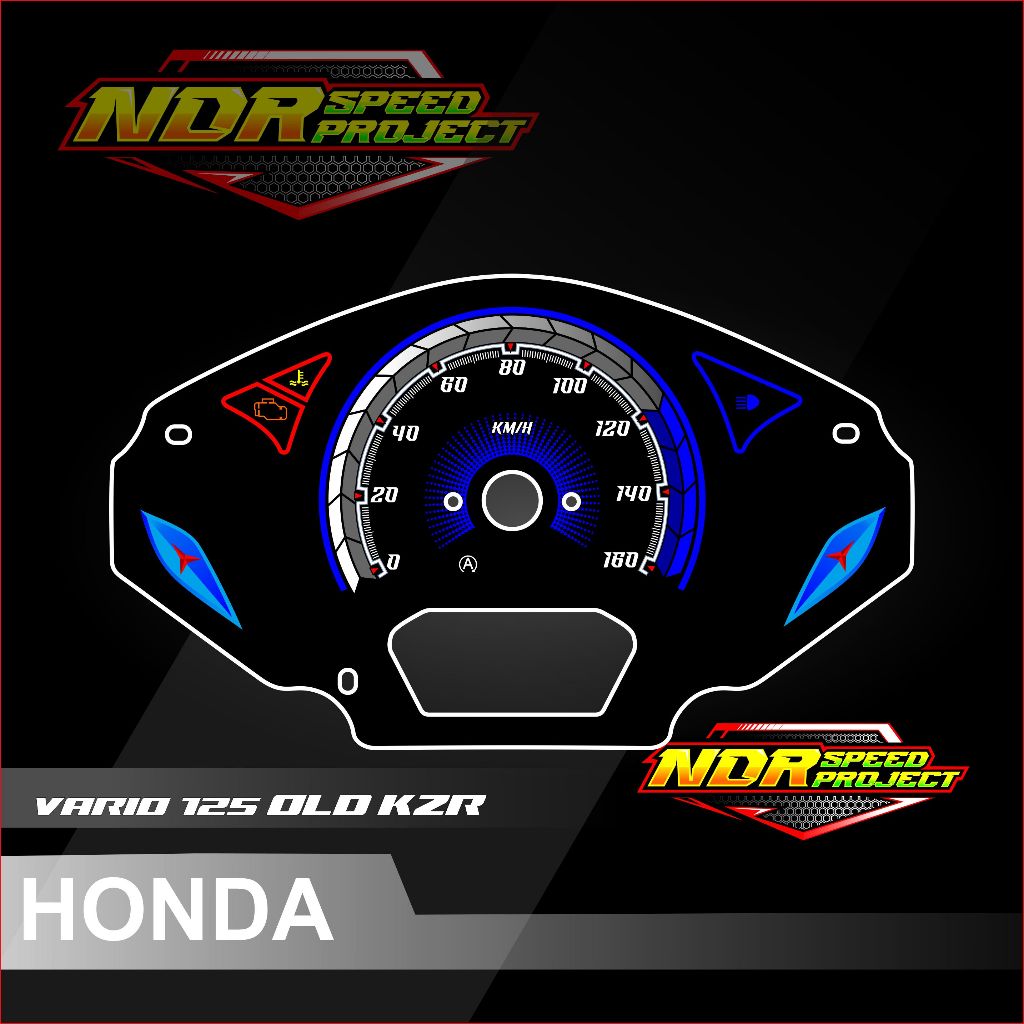 papan panel speedometer custom vario 125 old bohlam