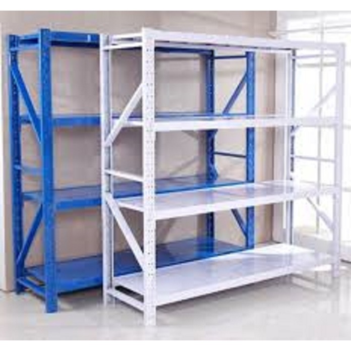 Rak Susun Rak Besi Siku 4 Susun Rak Susun Serbaguna Rak Susun 4 Tingkat Rak Gudang 100%Besi Kuat