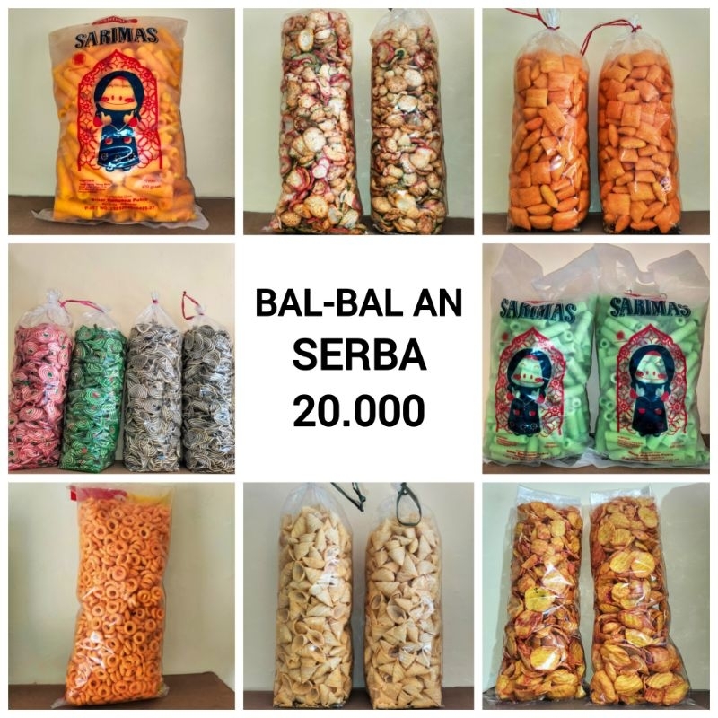 Snack Kiloan Serba 20 Ribuan / Snack Bal Serba 20 Ribuan