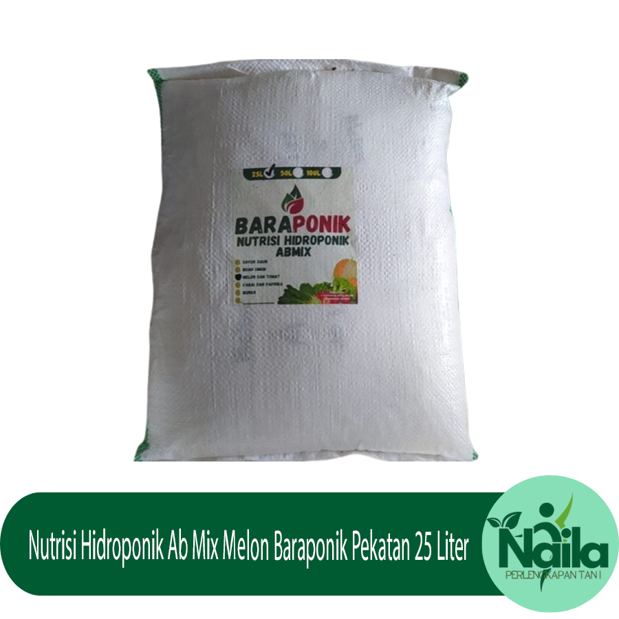Nutrisi Hidroponik Ab Mix Melon Baraponik Pekatan 25 Liter