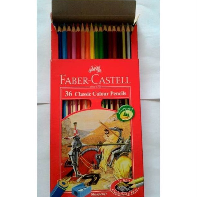 

MAKSIMAL Pensil Warna Classic Faber Castell 36 Warna Color Pencil