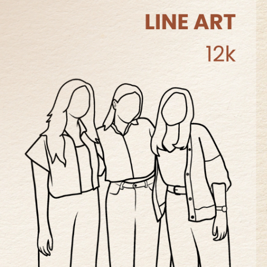 Tambahan Jasa Line Art / Ilustrasi by Magicrylic