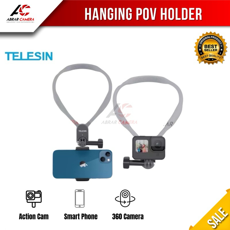TELESIN U Hanging Magnetic Neck Hold Bracket POV for Action Camera GoPro Insta360 iPhone 14 13 DJI O