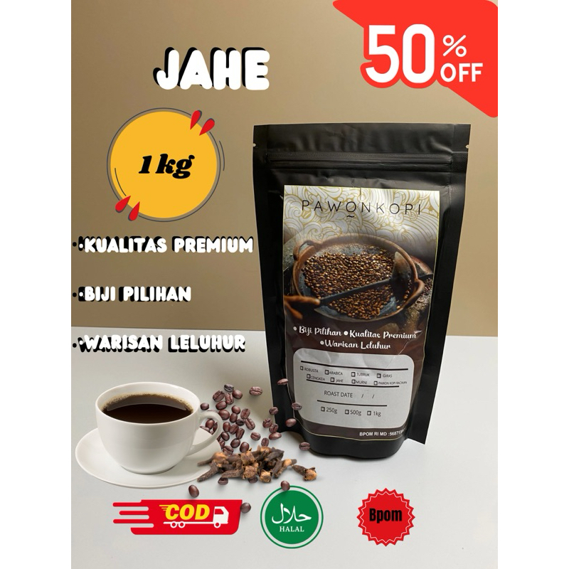 

Kopi Bubuk Jahe 1KG pawon kopi nikmat bubuk kopi biji kopi murah