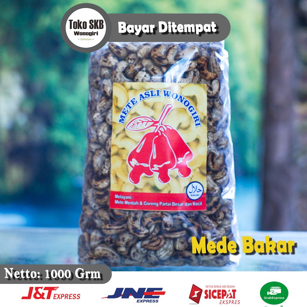 

TERBAIK 1KG Kacang Mete Mede Sangrai Bakar Grade A Super Original Wonogiri