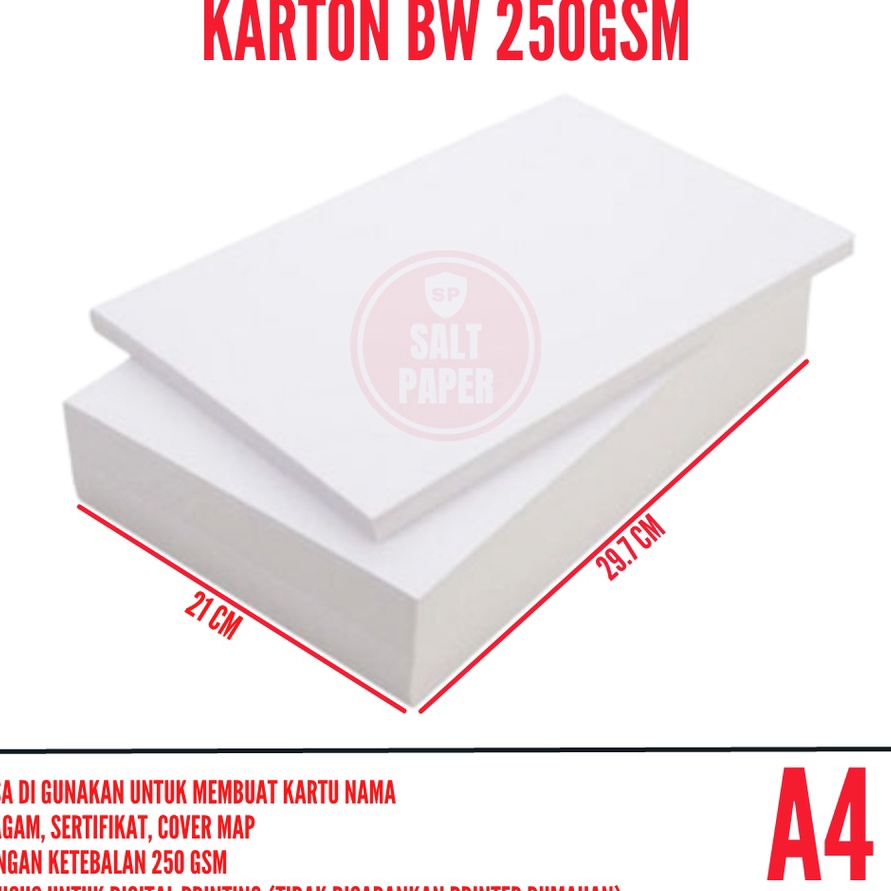 

Super Kertas BW A4 3 lembar Kertas Blues White A4 25 gsm Kertas BW 25gsm A4