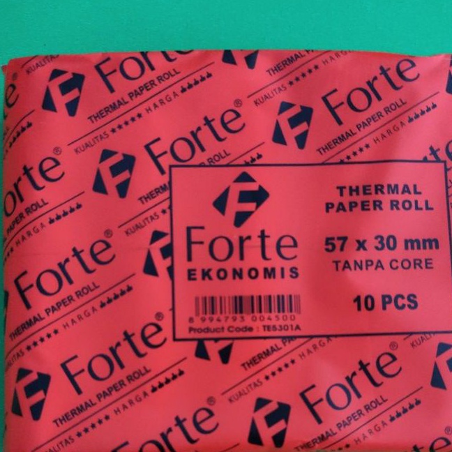 

Kilat PROMO Thermal Paper Forte 57x3 coreless Kemasan Ekonomis Isi 1