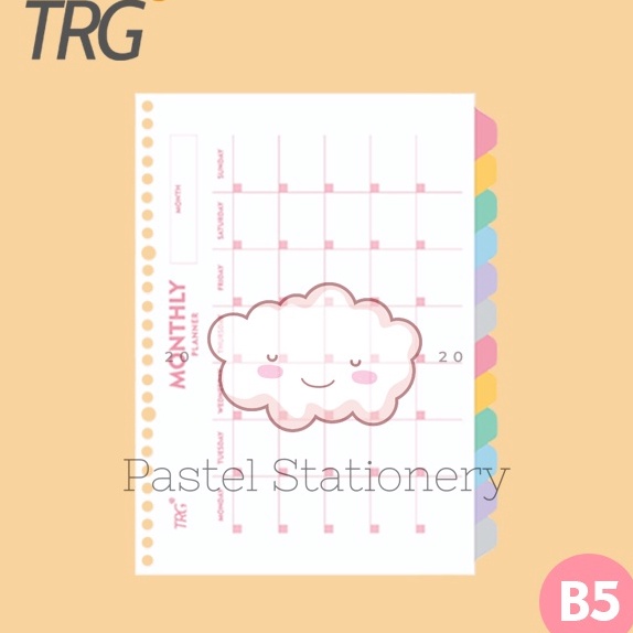 

Terlaris Pembatas Binder Loose Leaf B5 TRG 26 Holes 12 Tab Monthly Planner To Do List Divider Paper