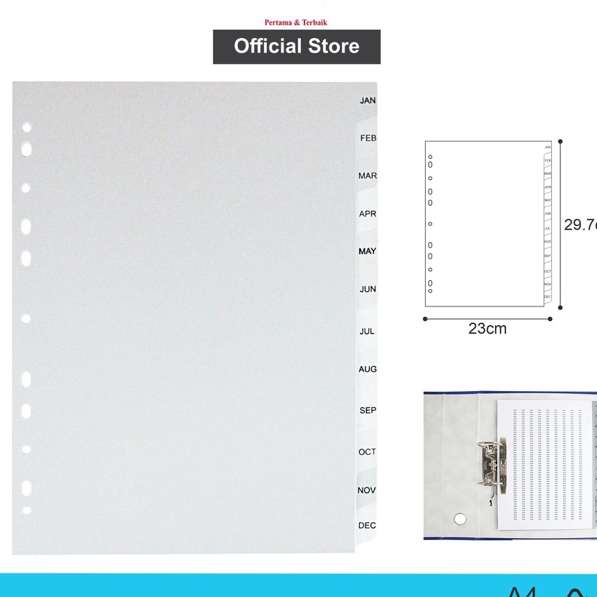 

KI3 Pembatas Binder EagleFiles Index Divider File Divider Index A4 TABS JANDESSet