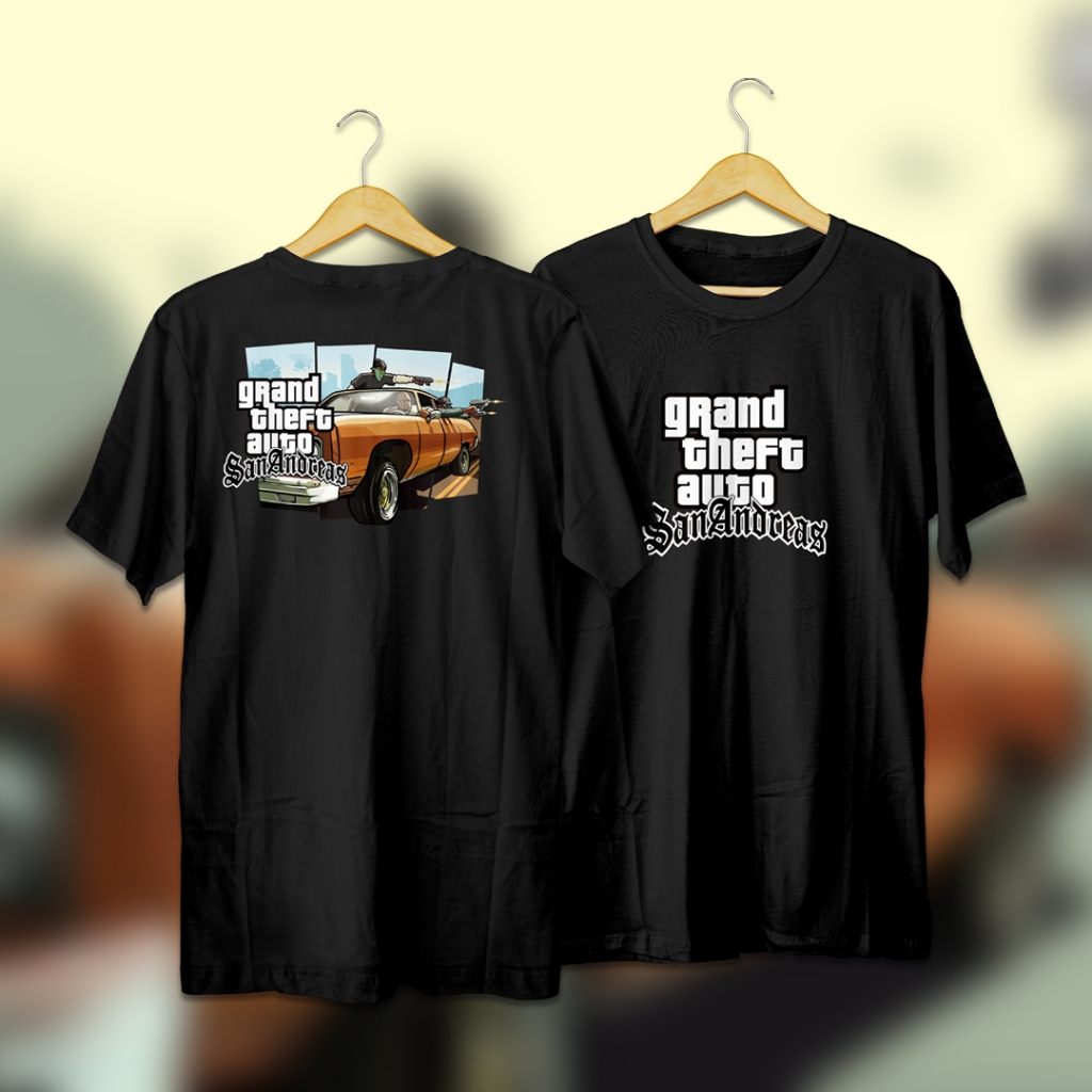Kaos Tshirt Game Grand Theft Auto San Andreas GTA San Andreas Drivethru