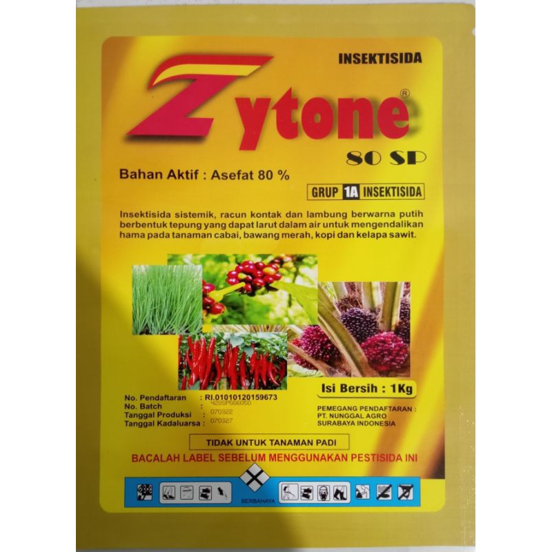 INSEKTISIDA ZYTONE 80SP  ASEFAT 1KG