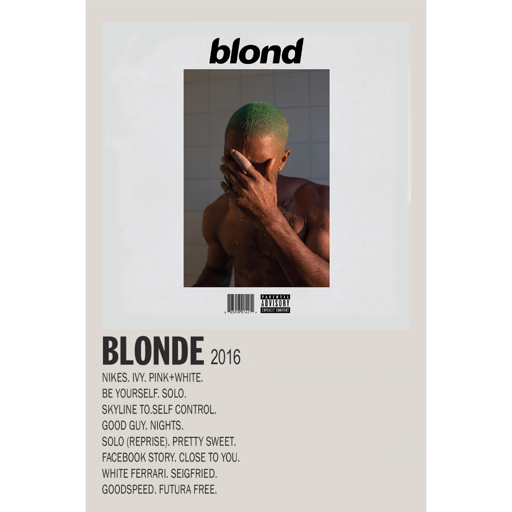 Poster Album Blonde - Frank Ocean