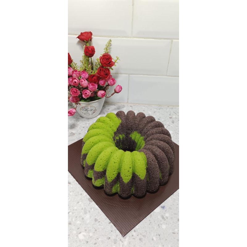 

bolu kue cake kukus pandan ketan hitam 24 cm