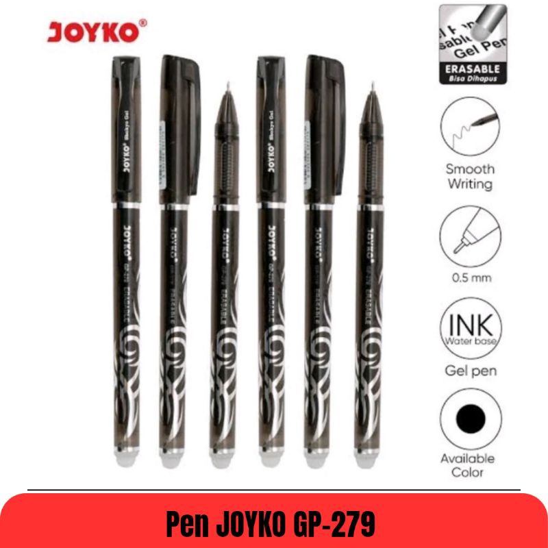 

Pulpen Hapus Joyko Erasable Gel Pen GP-279