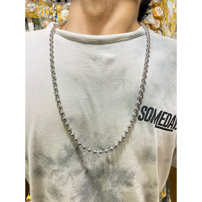 Kalung Biji lada/kalung ambon Titanium asli tidak mudah berkarat